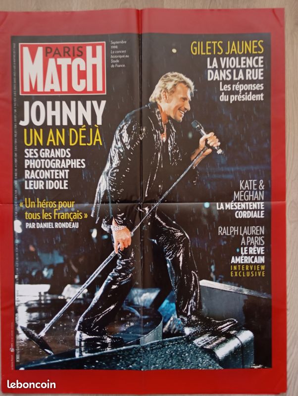 JOHNNY HALLYDAY Affiche Poster Le Spécialiste EUR 9,99 - FR
