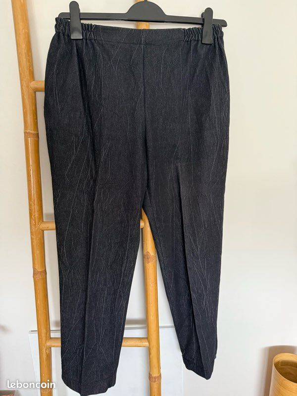 Ensemble veste pantalon taille élastique neuf 44 C&M Paris (image 11)