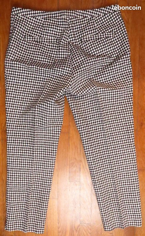 Pantalon pied de poule H&M NEUF T44 (image 4)