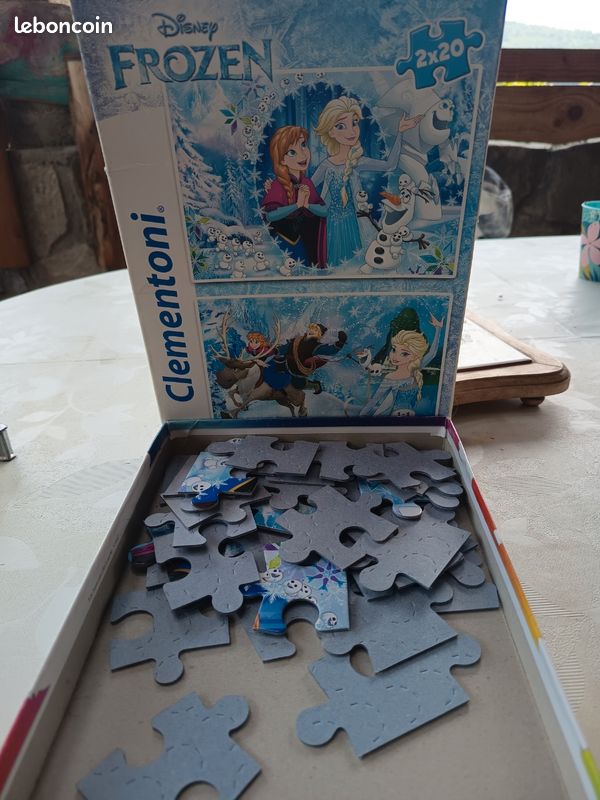 Puzzle reine des neiges 2x20 pièces (image 1)