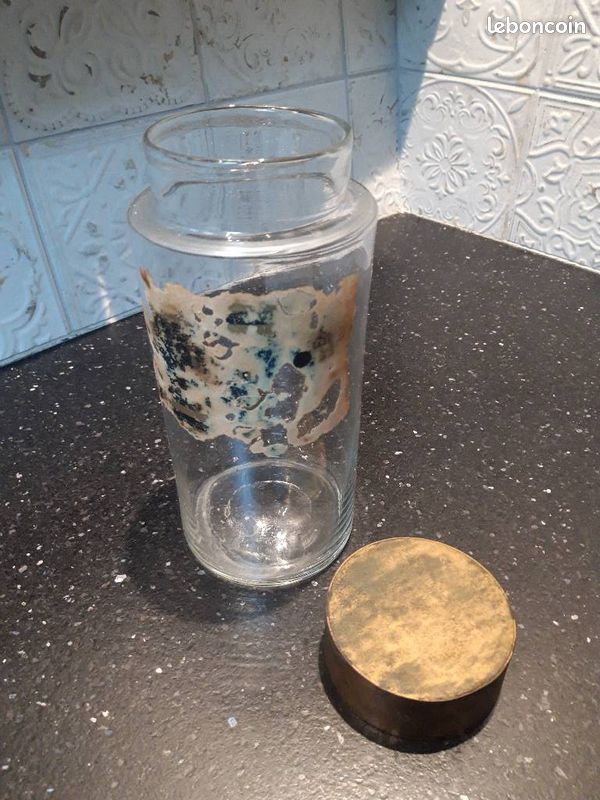Lot De 4 Mortiers Anciens En Verre Soufflé - Pharmacie, Apothicaire, Herboriste - Début XXème