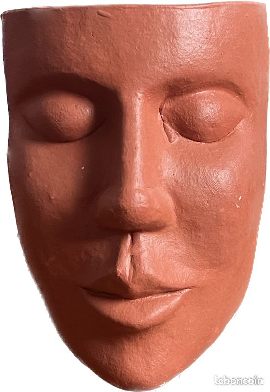 Vase en forme de visage - Origine Brésil (image 3)