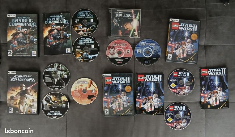 Lot De 2 Jeux PS4 : Star Wars Battlefront 1 Et 2 - Version PAL FR, En Bon état, Boîtiers Inclus