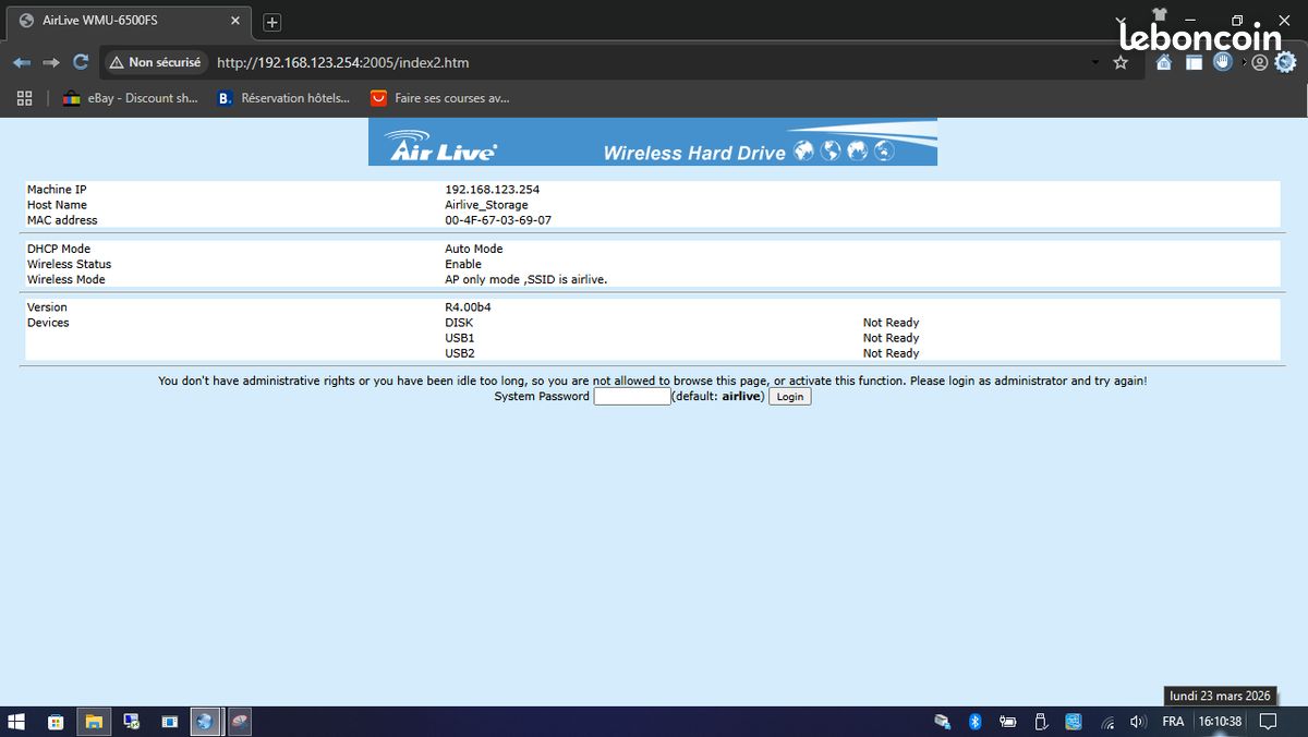 Serveur nas ovislink airlive WMU-6500FS (image 3)