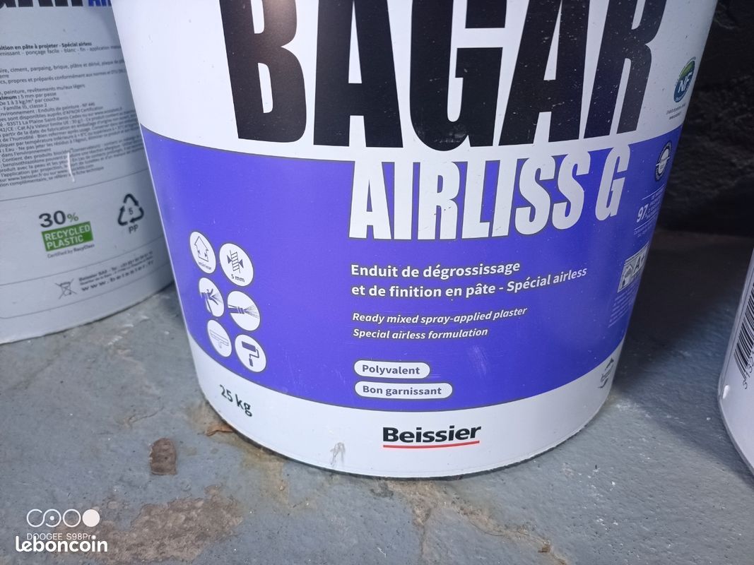 Enduit Bagar – Fin de chantier – 35 kg (image 2)