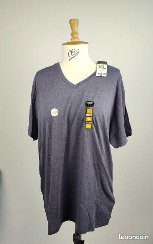 T-shirt Primark – bleu gris - neuf - Taille XL (image 1)