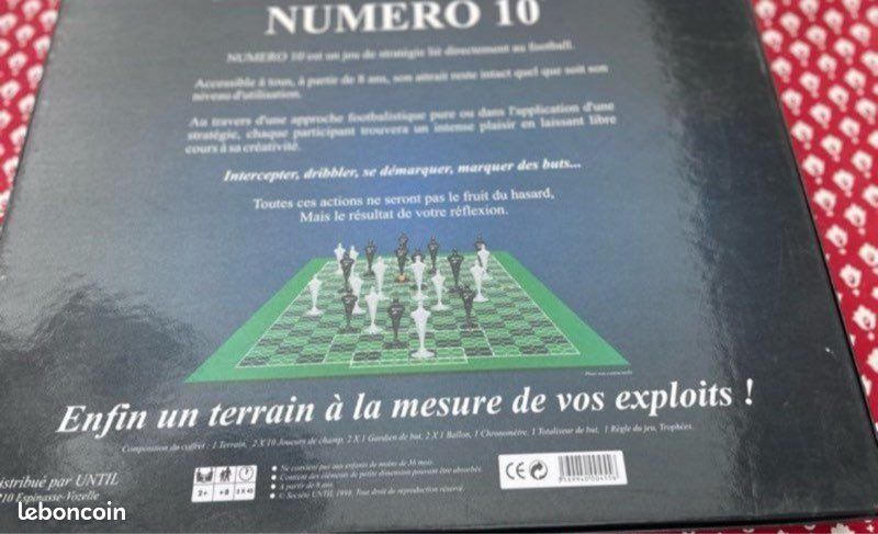 Jeu De Société Stratégique Rare Numéro 10 Foot - Édition Until - Vintage Années 2000 - Complet