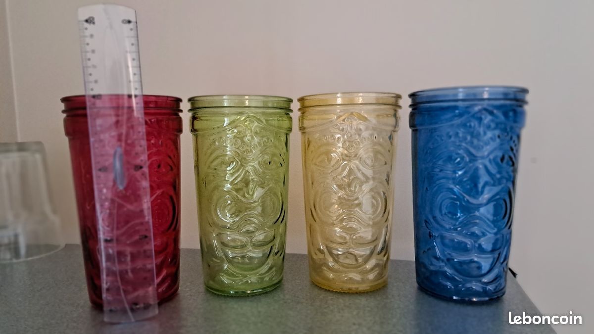 Lot de 4 maxi verres à eau, citronade (image 2)
