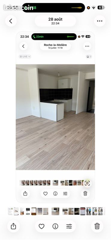 Appartement 2 pièces 53 m² · à Roche-la-Molière · 53 m² · 550 €/mois