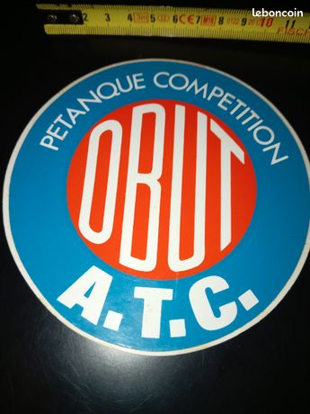 Autocollant Vintage Obut France – Boule Pétanque – Années 80/90