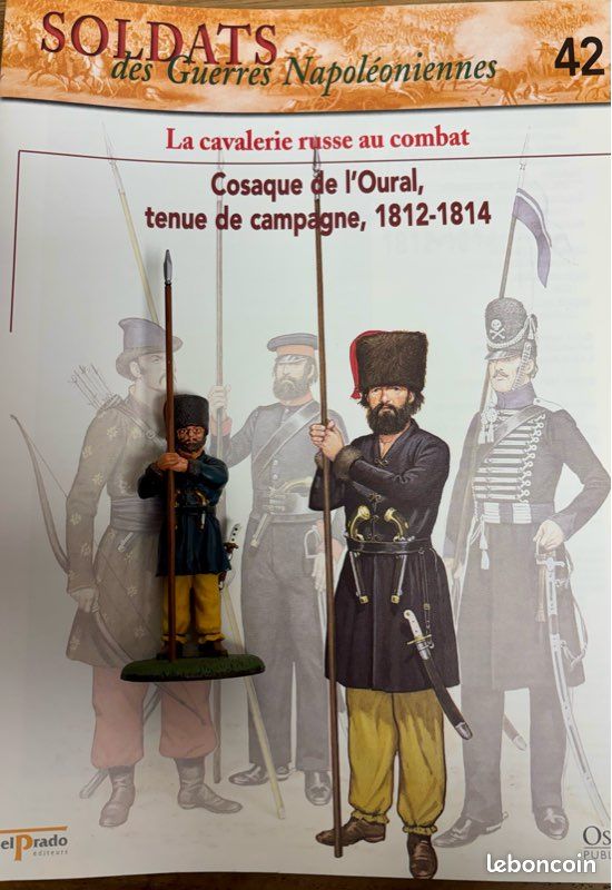 Figurine Del Prado - Cavalier Cosaque Du Kouban 1943 - Échelle 1:32 (60mm) - Peinte En Plomb - Neuf