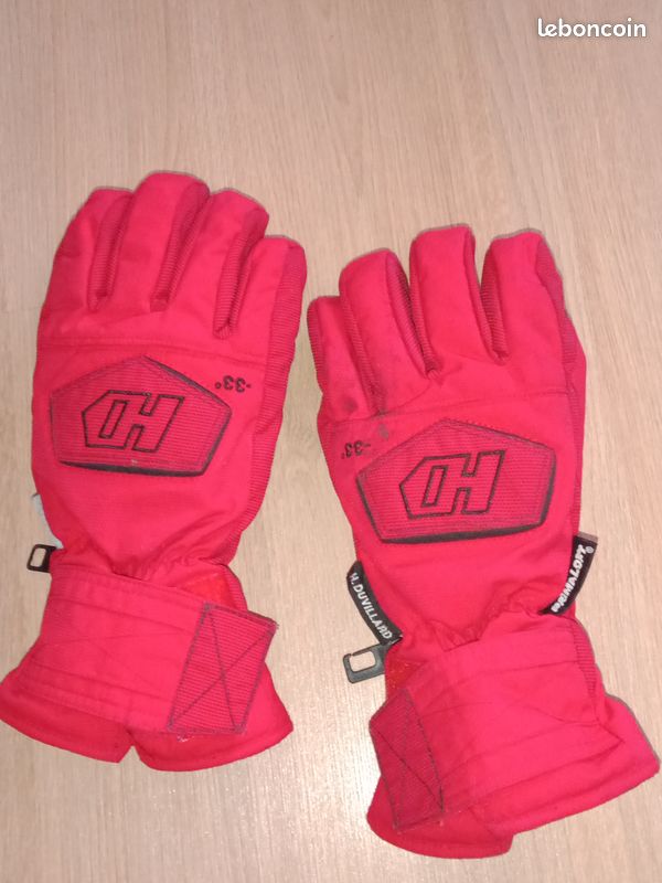 Gants de ski rouge henri duvillard primaloft (image 2)