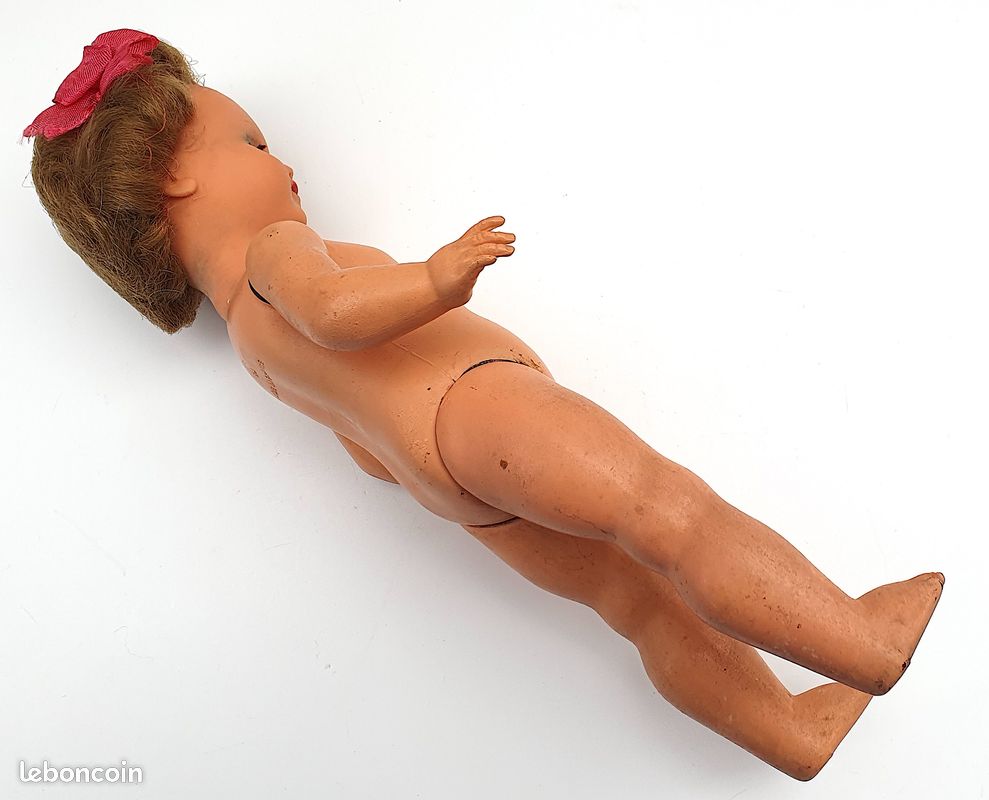Poupée Ancienne GEGE 60 Cm - Marche Et Parle - Plastique Dur - France