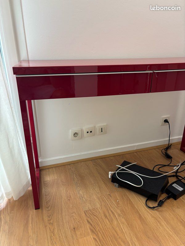 Bureau laqué Bordeaux (image 2)