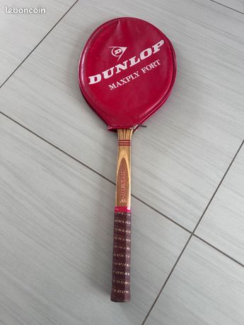 Ancienne Raquette De Tennis Dunlop Maxply Et Sa Presse