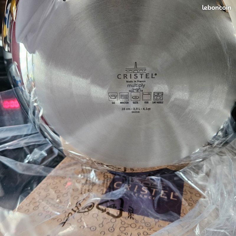 Wok casteline Cristel 28cm (image 3)