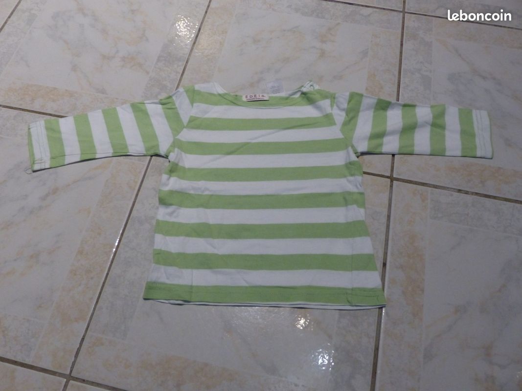 Ensemble salopette et T shirt 18 mois (image 2)