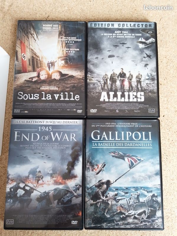 Coffret 4 DVD guerre, Gallipoli,Allies,1945 End of war,Sous la ville (image 4)