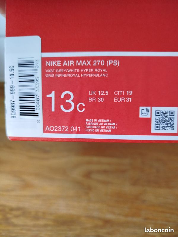 Baskets NIKE AIR MAX 270 T31 (image 8)