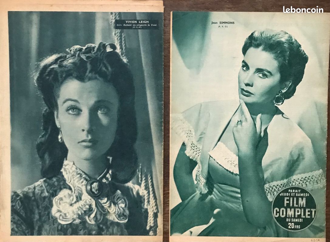 Lot 2 revues Film Complet 1951-54 Peine de mort Euthanasie Cayatte Leigh Simmons Spaak Auclair Mouloudji (image 2)