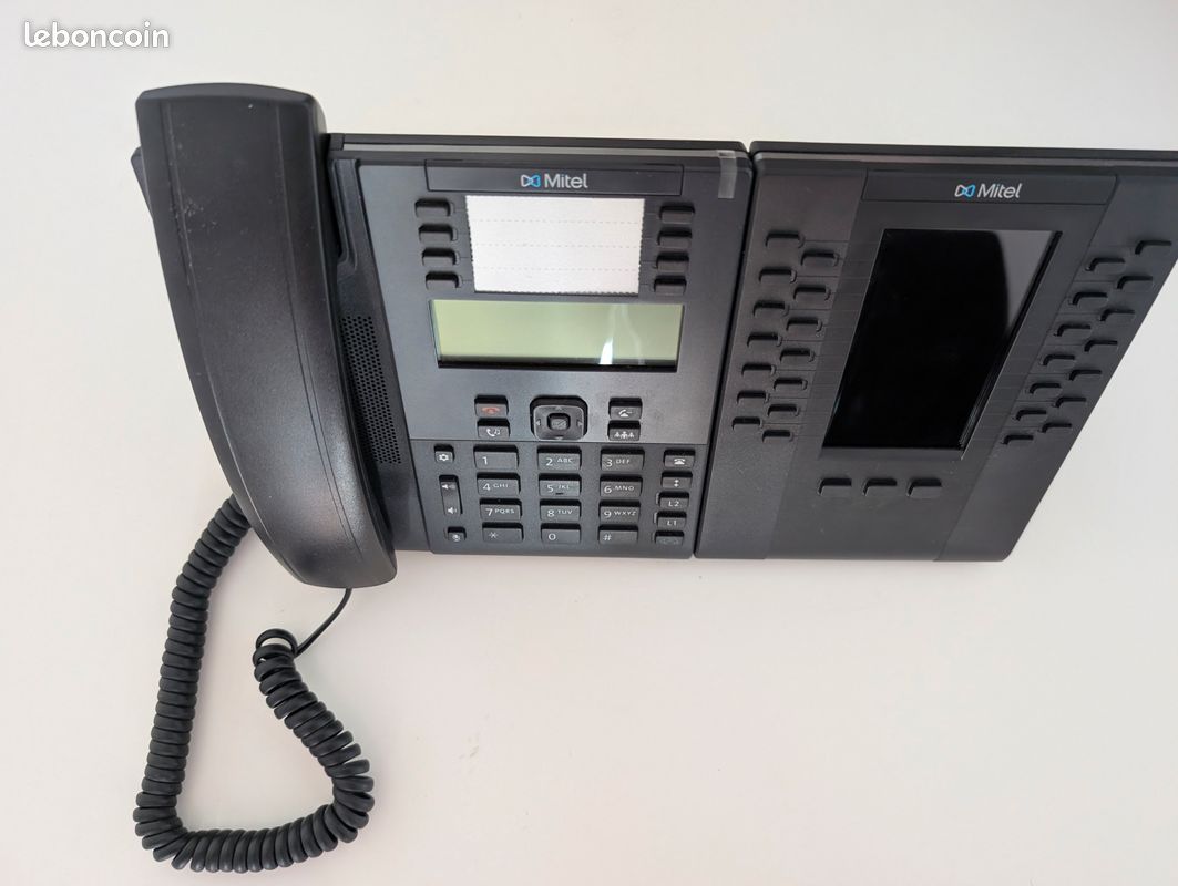 Téléphone IP Mitel 6865i + extension M685i (image 1)