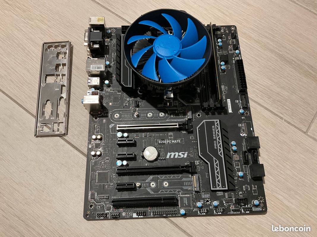 Mainboard MSI B250 PC MATE (LGA1151) + CPU Intel Core i7 ES 2.4GHz (Gen Mainboard MSI B250 PC MATE (LGA1151) + CPU Intel Core i7 ES 2.4GHz (Gen