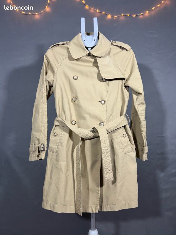 🧥 Trench coat vintage Ralph Lauren – Beige – Taille S (image 1)