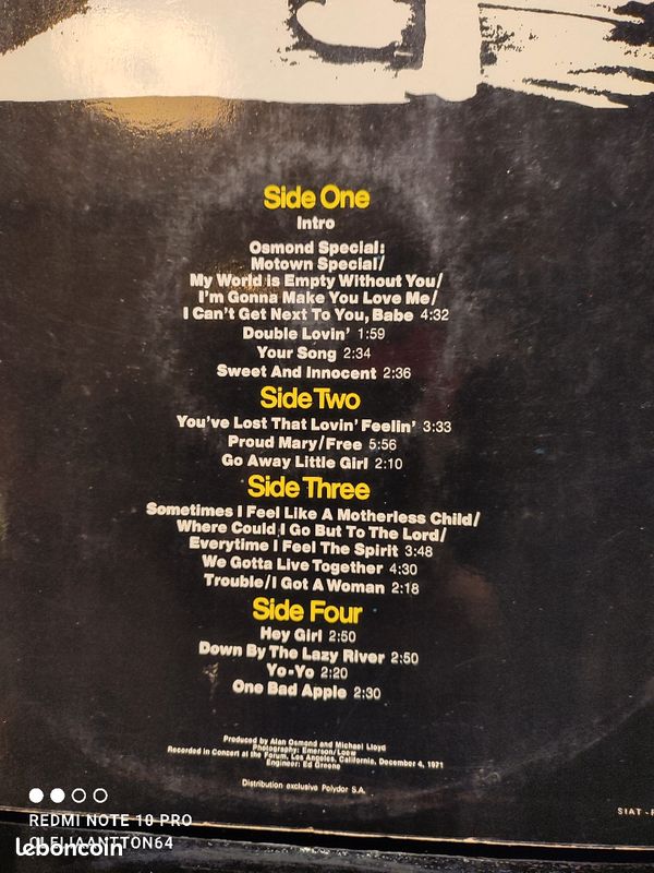 The Osmonds " Live" (image 4)