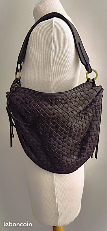 Sac Lancel en Cuir Tressé Porté Epaule ou Main (image 1)