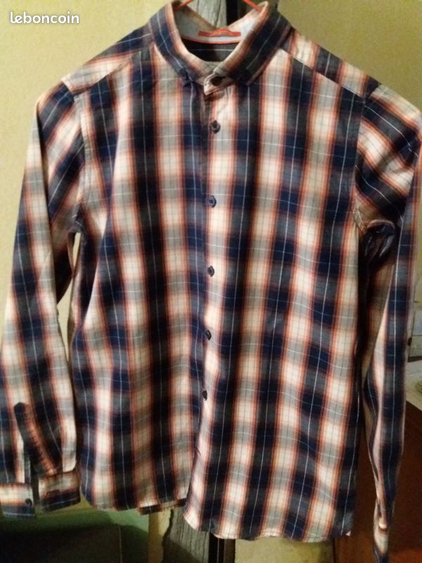 Chemise a carreaux Cyrillus 14 ans-162 (image 1)