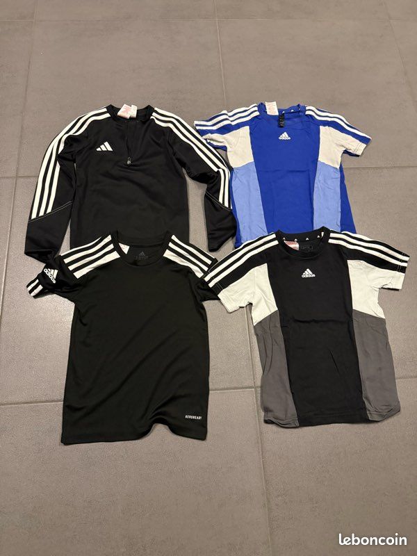 Lot t shirt Adidas enfant 7/8 ans (image 1)