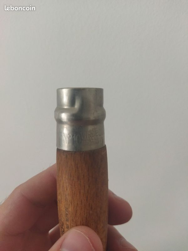 Ancien Couteau Opinel N° 10 1ère Main Couronnées - Antique