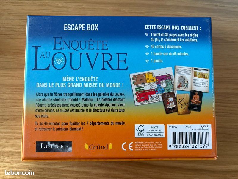 Jeux de société escale game « enquête au Louvre » (image 2)