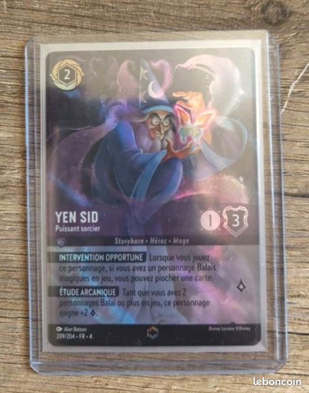 yen sid lorcana card Handpainted card Sid, Powerful sorcerer Original illustration: @matthewrobertdavies Handpainted alter: @lur_altered This is painted with acrylic paint and chrome paint on an original card from @disneylorcana  My [TIMELY INTERVENTION] When you play this character eBay Auction Item 305653963626 TCG