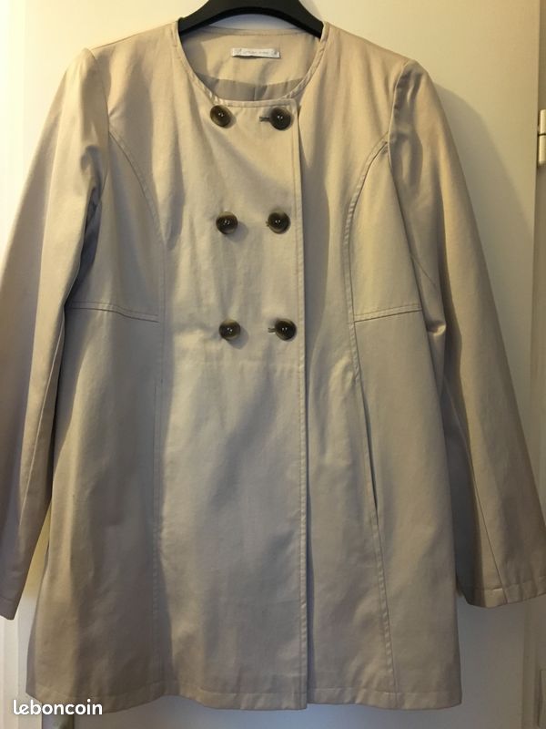 Veste impermeable femme beige t42 neuf (image 1)