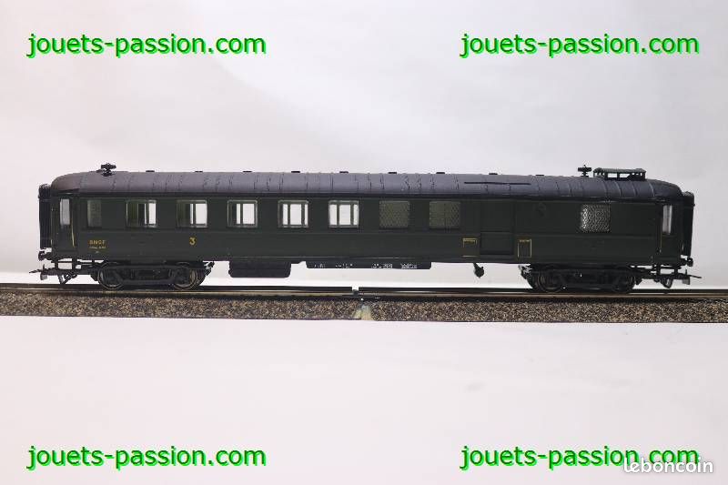 Voiture SNCF PMP HO Époque 3 - Mixte Fourgon 3e Classe 13,5cm Réf 564