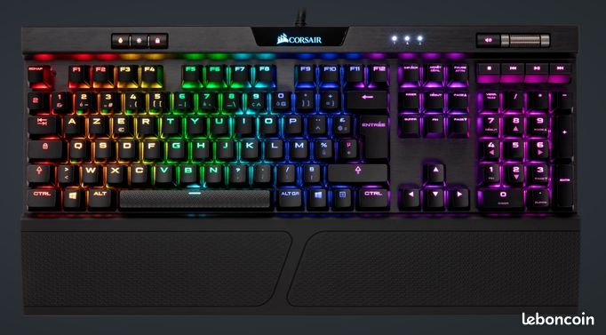 Clavier CORSAIRE K70 RGB MK.2 RAPIDFIRE (image 2)