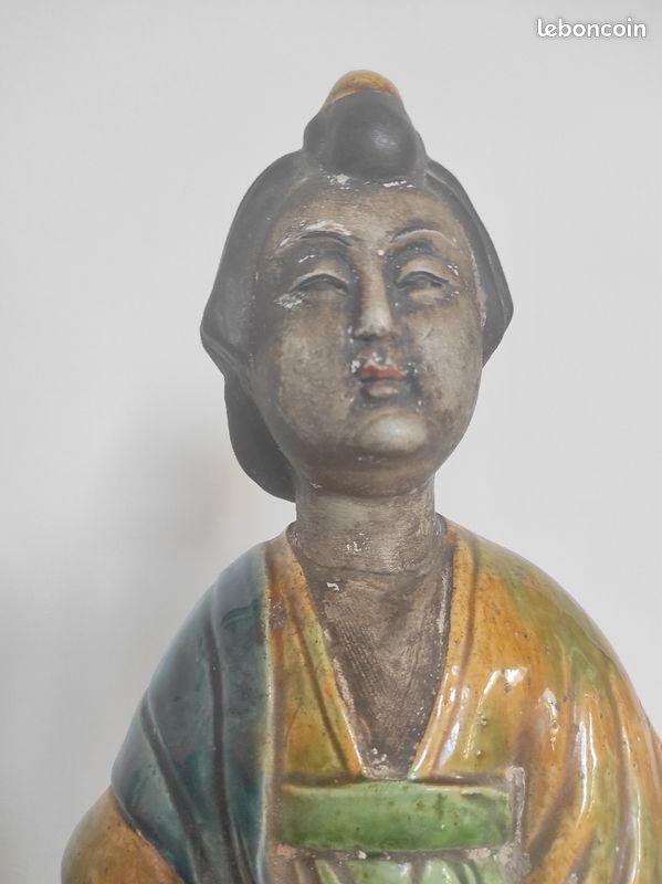 Très jolie statuette ancienne vernie (image 6)