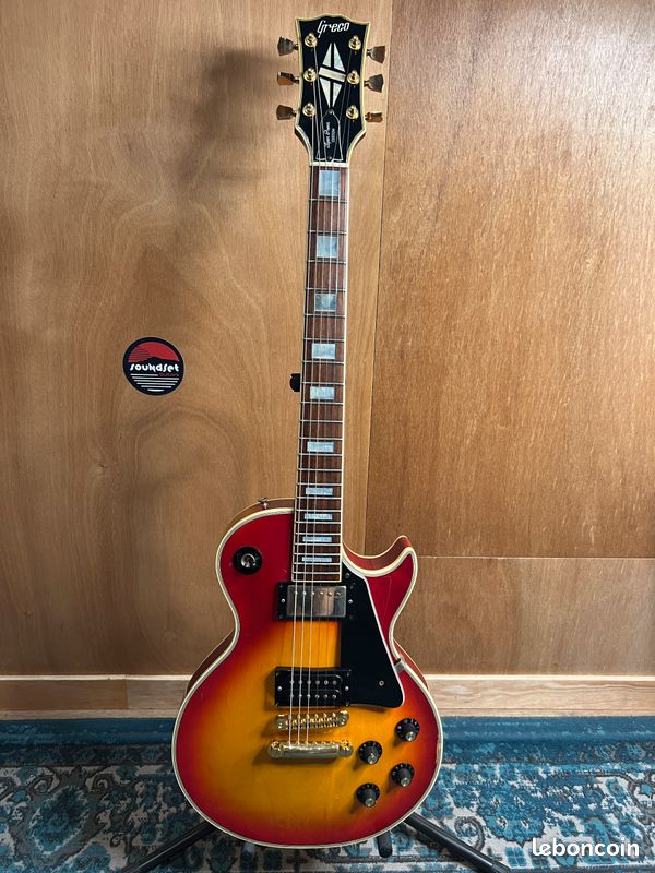 Greco eg 500 custom super power made in japan (1981) – cherry sunburst (image 1)