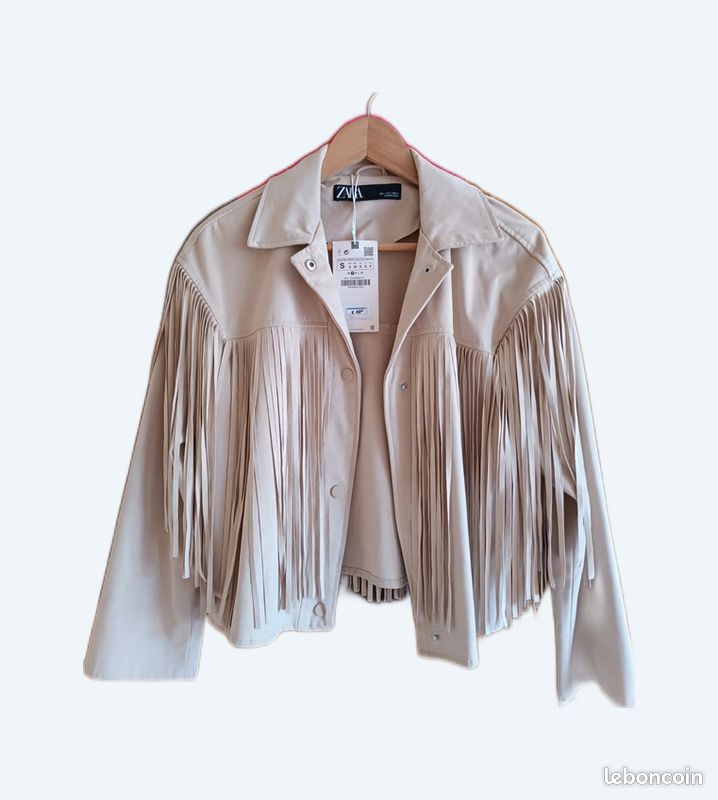 Jacket Veste Frange Zara Veste En Jean A Frange Zara Veste Jean