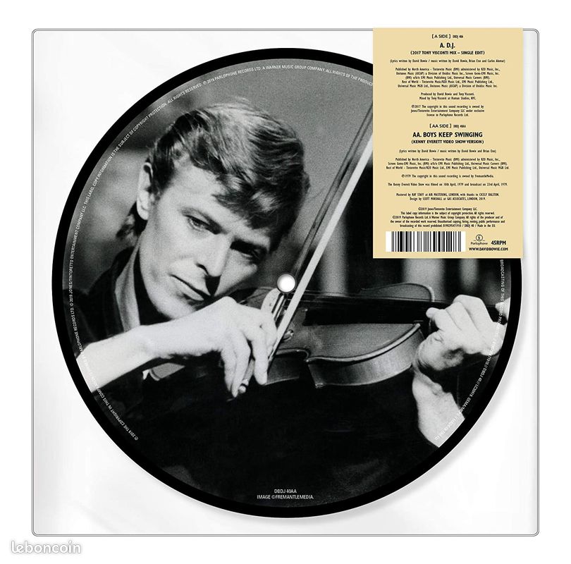 David Bowie - Picture disc 45T - DJ (image 2)