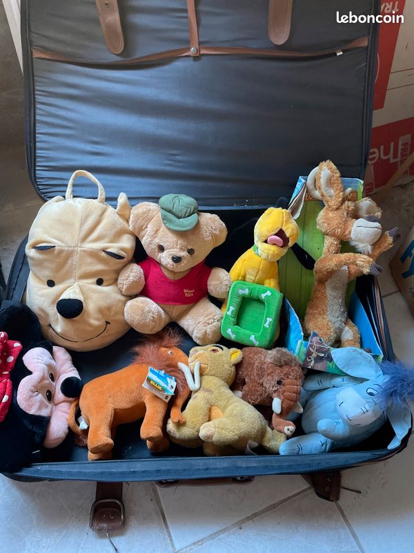 Trousse à crayons en peluche de dessin animé pour élèves, sac de