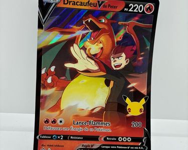 CARTE POKÉMON JUMBO Dracaufeu V de Peter SWSH133 Célébrations EUR 5,90 CARTE POKÉMON JUMBO Dracaufeu V de Peter SWSH133 Célébrations EUR 5,90