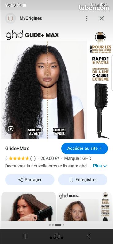 Brosse lissante Ghd glide+max (image 2)