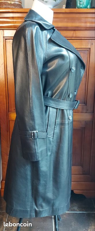 Manteau cuir (agneau plongé) de marque Absolu - Neuf (image 3)