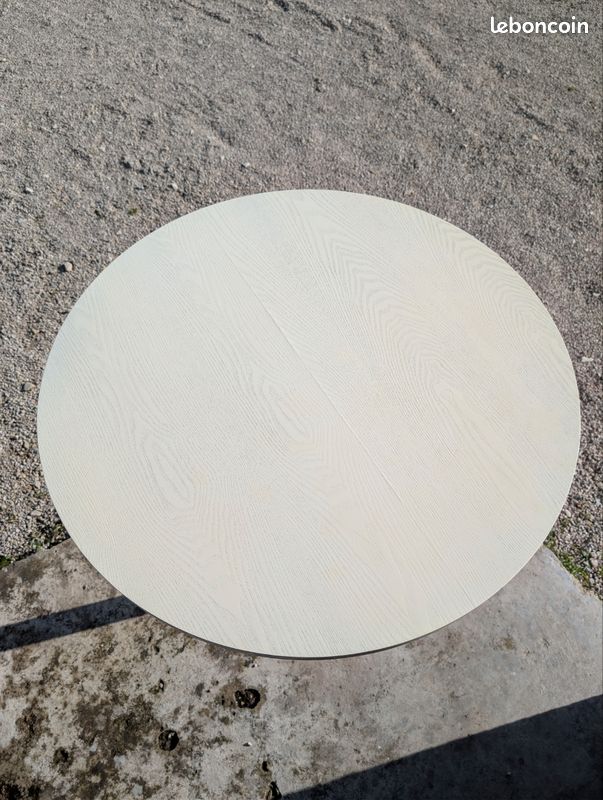 Table ronde bar bois et metal (image 2)