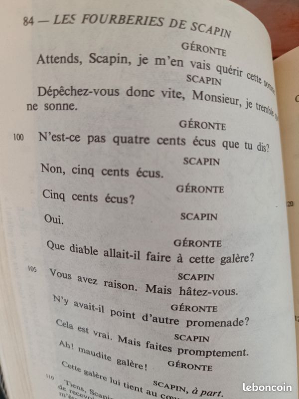Roman " Les fourberies de Scapin " (image 20)