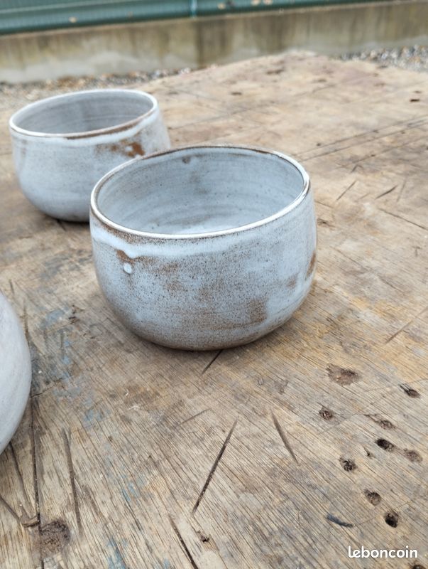 Bol ancien authentique KONNY KRAFT 6 faces décoratif peint à la main