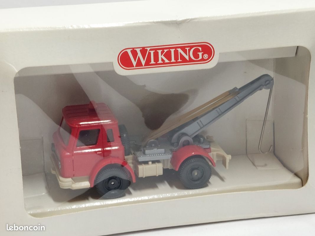 Camion De Chantier Wiking 1/87 + Engin - Miniatures échelle HO, Occasion - Pour Collection