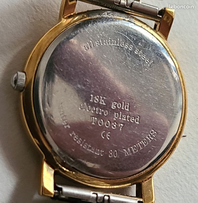 Montre Clyda plaque or Montres Bijoux